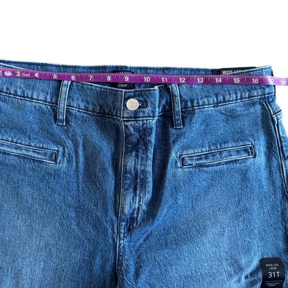 J. Crew women’s Tall wide leg crop jean w/ welt pockets 31T size 31 NWT #705 - Picture 9 of 12